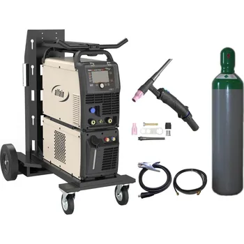 Svářečka ALFA IN PEGAS 320 AC/DC PULSE NEO včetně chladící jednotky a vozíku + lahev