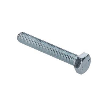 Šroub Šestihranný šroub M6 x 16 mm, DIN 933, pevnost 8.8, Zn