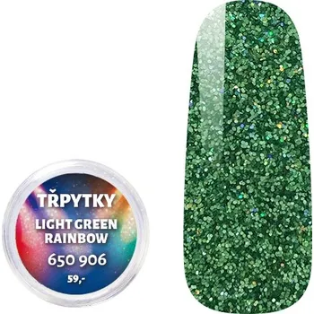 Třpytky - Light Green Rainbow