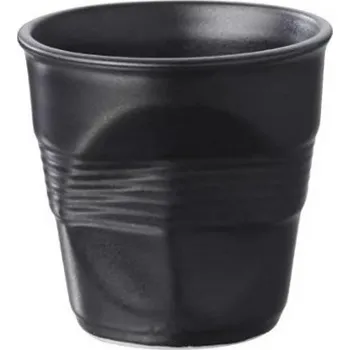 Revol Froissés pohárek 8 cl, černý saténový | REV-001640