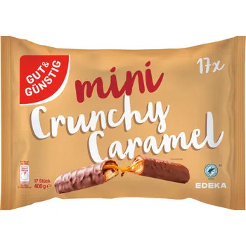 Čokoládová tyčinka G&G Křupavé karamelové čokoládové tyčinky 17ks 400 g - originál z Německa