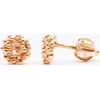 Náušnice Náušnice Granulace no.102 Růžové zlato
