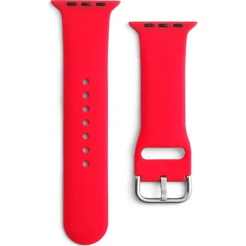 Příslušenství k chytrým hodinkám OEM Silicone Strap APS / řemínek k Apple Watch 1/2/3/4/5/6/7/8/9/SE - 38/40/41mm / červený