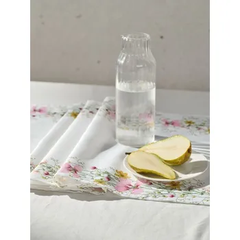 ubrus Sinsay - Běhoun na stůl s květinovým motivem - krémová - 961HO-01X - 961HO-01X-ONE