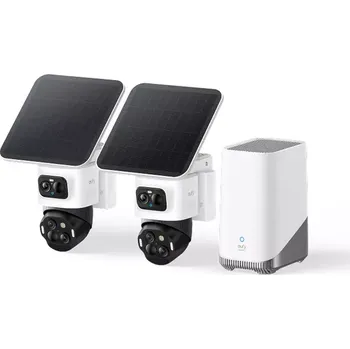 Bezpečnostní detektor Anker Venkovní kamera eufy S4, 2ks Homebase3