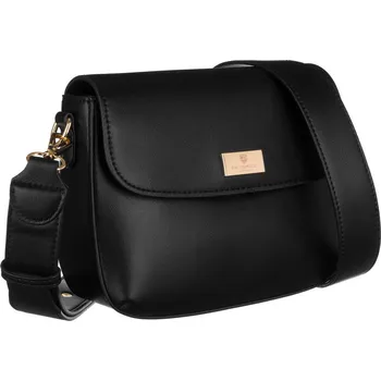 Kabelka Klasická dámská messenger taška z ekologické kůže Barva: Černá