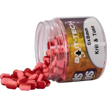 Boilies Bait-Tech Duo Col Criticals Wafters - Krill a Tuna 6x8 mm, 50 ml