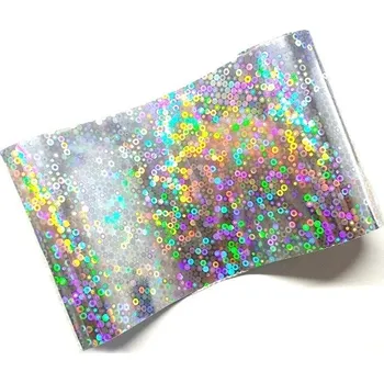 Fólie - Stříbrná holograf č.2 - 100x6cm