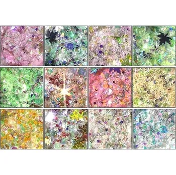 Zdobení - Snowflake aurora box 12ks