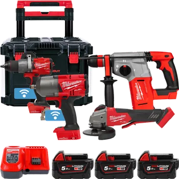 Sada nářadí MILWAUKEE M18PP4B-503P M18 FUEL Sada nářadí, 3x 5,0 Ah 4933478830