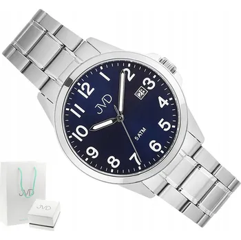 Hodinky PÁNSKÉ KLASICKÉ ČITELNÉ VODOTĚSNÉ OCELOVÉ HODINKY JVD J1131.3 WR 50M