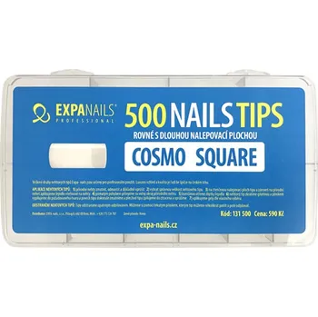 Umělé nehty EXPA-nails Tipy COSMO Square - box Množství: 500 ks