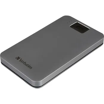 Pevný disk Verbatim Executive Fingerprint Secure 2 TB externí HDD 6,35 cm (2,5) USB 3.2 (Gen 1x1) šedá 53653