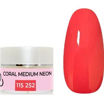 Lak na nehty UV/LED gel barevný - Coral medium neon 5g
