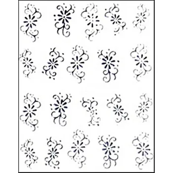 Zdobení černé - Květy č.1