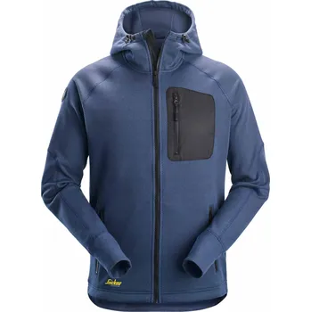 Pánská mikina SNICKERS 8041 MIKINA FLEECOVÁ FlexiWork s kapucí DEEP BLUE/BLACK XXXL