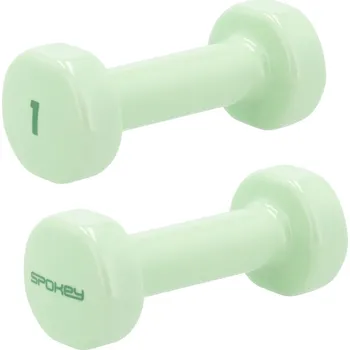 SPOKEY Sada vinylových fitness činek Spokey Shape 2 x 1 kg 2*1kg ZELENÁ