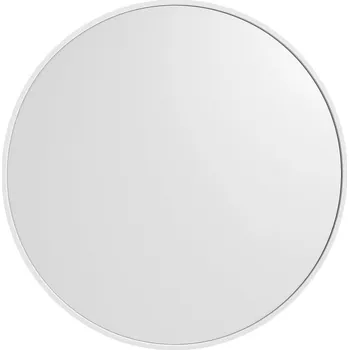 Zrcadlo Sapho NOTION SLIM kulaté zrcadlo v rámu ø 60cm, bílá mat NT600W