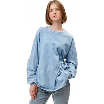 Dámské tričko Dámské tričko s dlouhým rukávem Bavlna 100% Oversize Vintage Wash Velikost 46/48