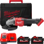 MILWAUKEE M18FHSAG125XB-552X M18 FUEL 125 mm úhlová bruska s posuvným spínačem, 2x 5,5 Ah 4933471079