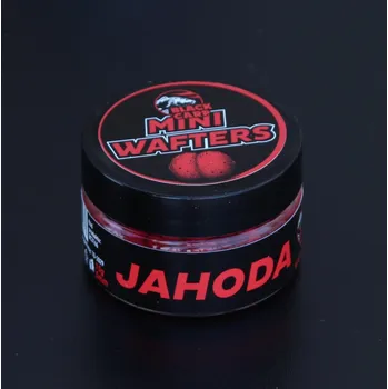 Boilies Black Carp Mini Wafters 15g-5mm Příchuť: Jahoda