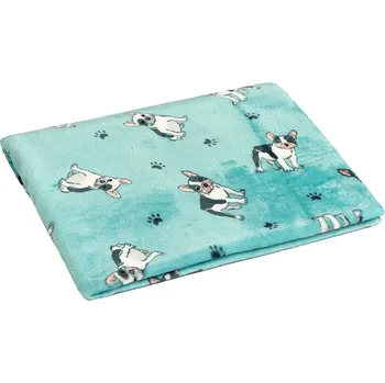 deka Dětská deka ELLA Modrá,Bílá,Černá 1005/197 75x100 cm