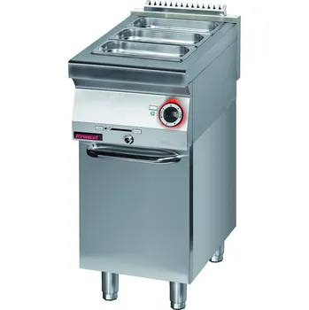 Sporák KROMET Elektrický bemar 0,7 kW na uzavřeném podstavci skříně, 400x700x900 mm | KROMET, 700.BE-1.S.D