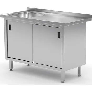 Jídelní stůl TECHNICA Stůl s jedním umyvadlem, levý, se skříňkou 1900x600x850 mm | TECHNICA, 218L1960