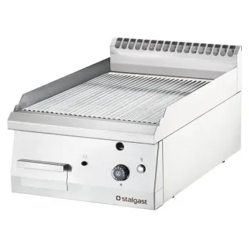 Kuchyňský gril STALGAST Plynový gril, chromovaný, vlnitý, 6,5 kW, 700x400x250 mm | STALGAST, Line 700