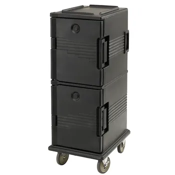 Termobox Cambro Bočně plněný izolovaný kontejner 12x GN 1/1, 520x690x1370 mm, černý | CAMBRO, Ultra Camcart