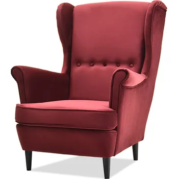 Křeslo Mebel Partner Margis (bordó + ořech)