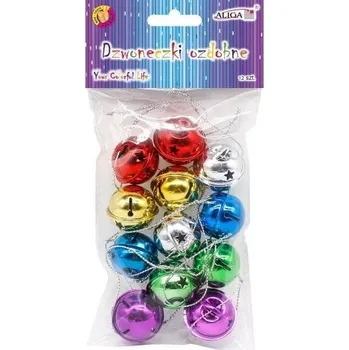 Vánoční dekorace ALIGA rolničky DZW-3210 3cm 12ks