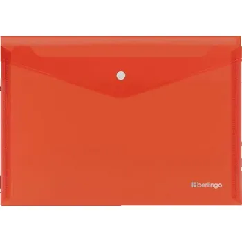 Desky s drukem Berlingo A4 Semi Clear Red