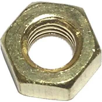 Matice Šestihranná matice DIN 934 M5 mosaz, 1 ks