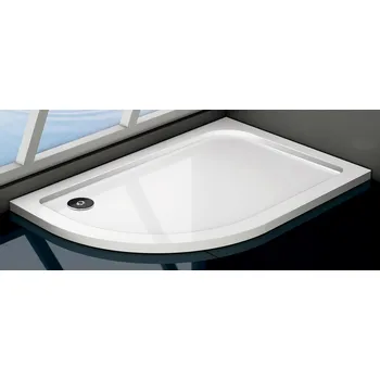 Sprchová vanička Asymetrická čtvrtkruhová sprchová vanička Durabe 120x90x3 cm pravá