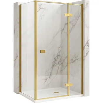 REA/S - Sprchový kout Atlas 80x100 Brush Gold vpravo KPL-K4573