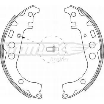 Brzdová čelist Sada brzdových čelistí TOMEX Brakes TX 21-09
