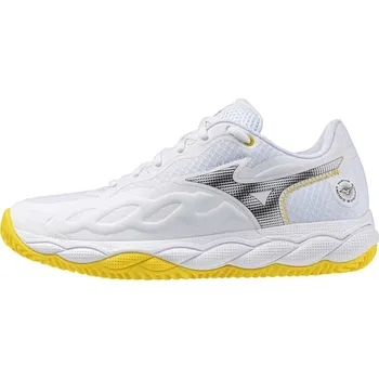 Dámská sportovní obuv MIZUNO WAVE ENFORCE COURT PADEL(W) / White/Black Sand/VibrantYellow / 39.0/6.0