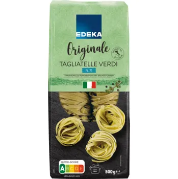 EDEKA Italia Tagliatelle Verdi špenátové těstoviny 500g - originál z Německa