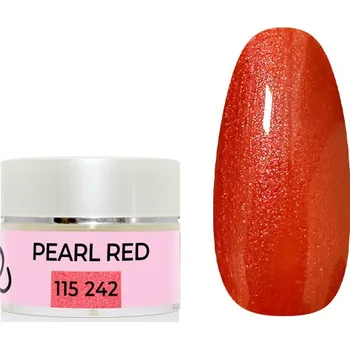 Přípravek na nehty UV/LED gel barevný - Pearl Red 5g