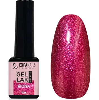 Lak na nehty UV/LED Gel lak - Riona třpyt 5 ml