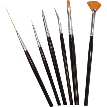Štětec sada 6ks - Nail art - syntetický