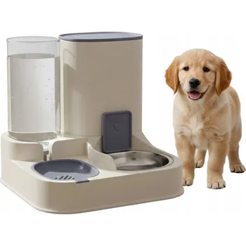 Miska pro psa VÝDEJNÍK VODY A KRMIVA PRO PSA KOČKU AUTOMATICKÁ MISKA DÁVKOVAČ NAPÁJEČKA 2V1