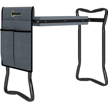 Zahradní lavice Zahradní lavička na klečení 58 cm | šedá