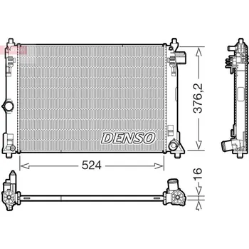 Chladič motoru Chladič, chlazení motoru DENSO DRM50130
