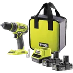 RYOBI 18V ONE+ Aku vrtačka bez příklepu, 2x 2,0 Ah 5133004533