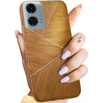 Pouzdro na mobilní telefon Zadní Kryt Hello Case pro MOTOROLA MOTO G24 / MOTO G04 hnědý