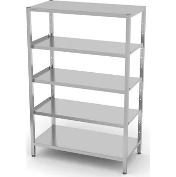 Dílenský regál TECHNICA Regálový sklad s nastavitelnými pevnými policemi, 700x400x1800 mm | TECHNICA, 3577040