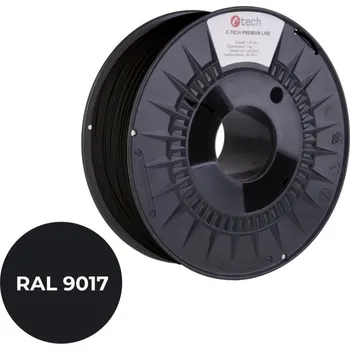 Filament PETG filament C-TECH PREMIUM LINE dopravní černá (RAL 9017) 1,75 mm 1 kg