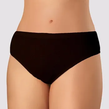 Kalhotky Andrie Dámské bavlněné kalhotky PS 1010 černé Barva: černá, Velikost: M
